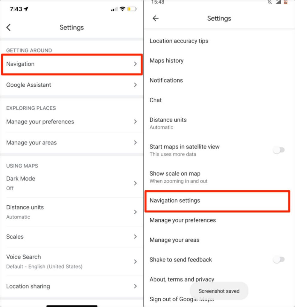 Unmute or Enable Voice Navigation image 4