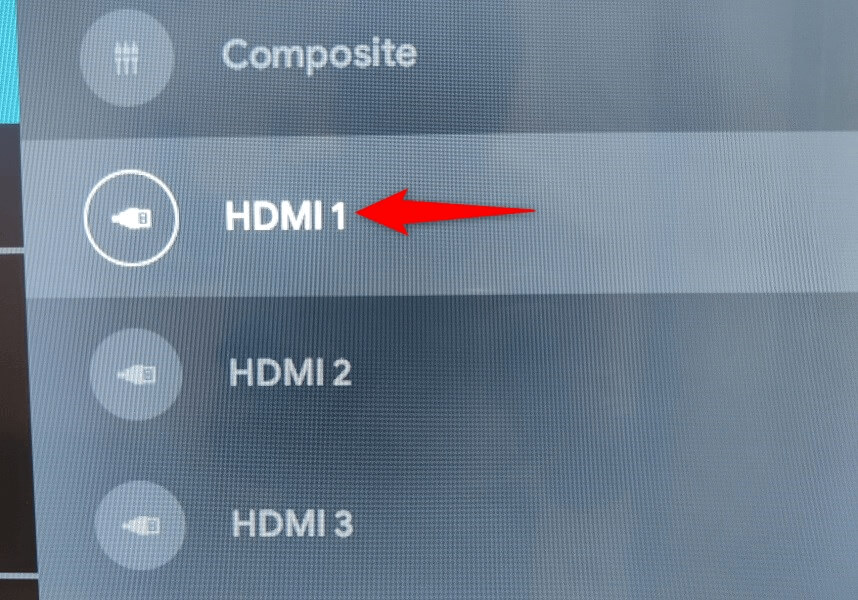 Select the Correct Input Source on the TV image 2
