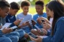 Kids using smartphones and tablets. - chat apps