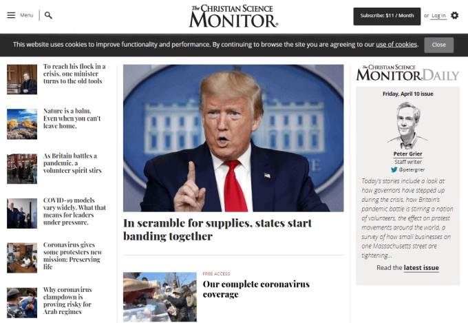 Christian Science Monitor image