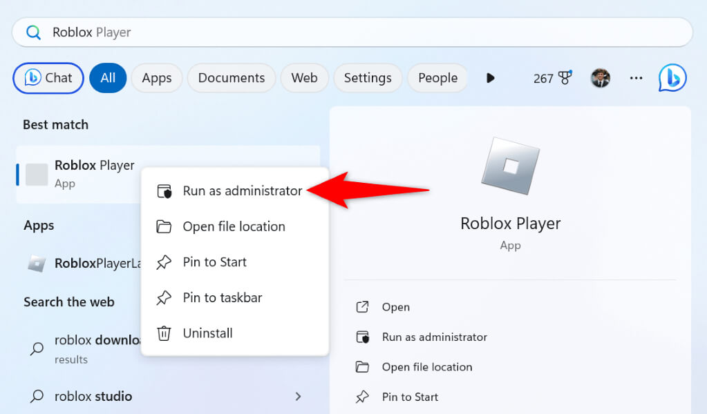 Running roblox as administrator
