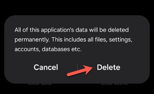 Reset App Cache and Data image 4