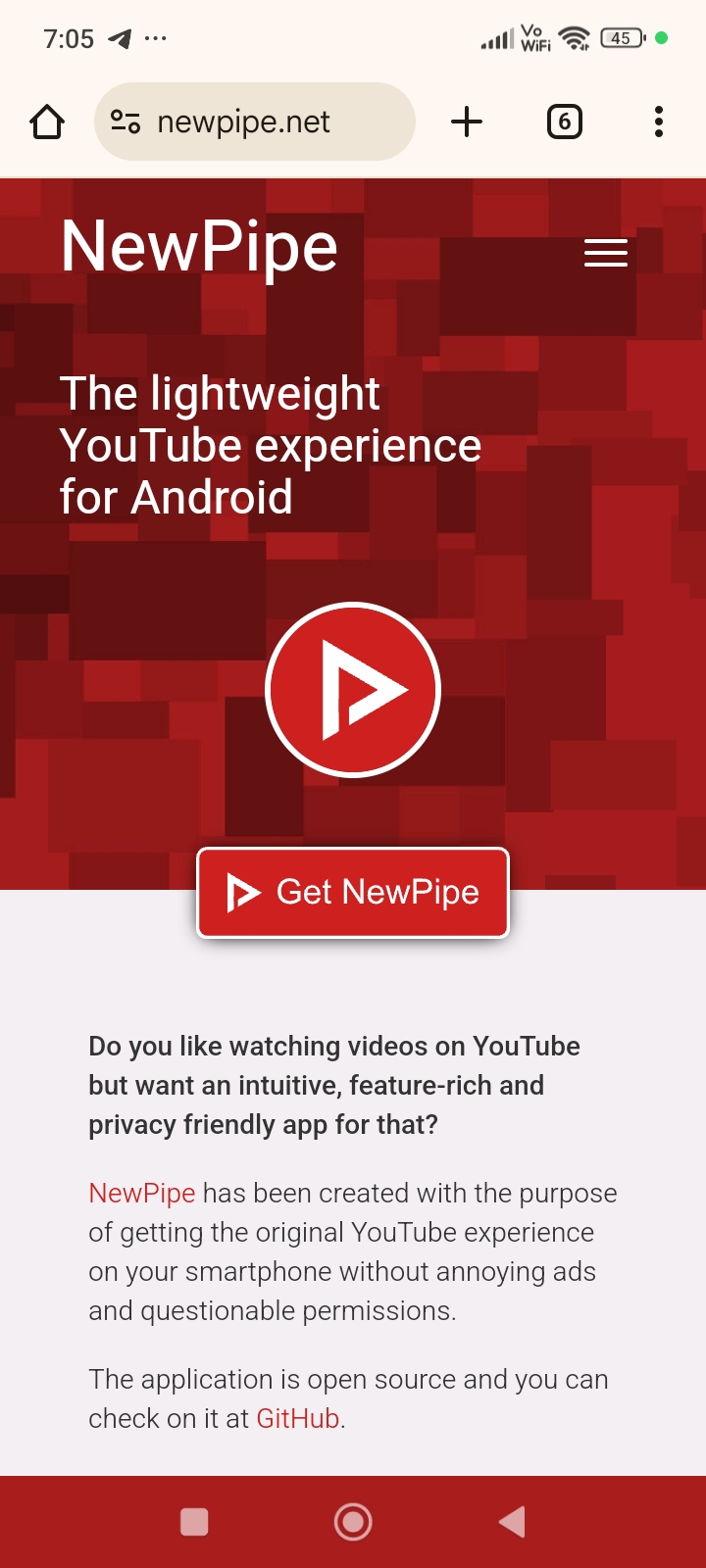 NewPipe website