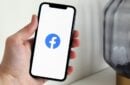 Facebook app on iPhone. - preview-media-1-facebook-logo-on-smartphone