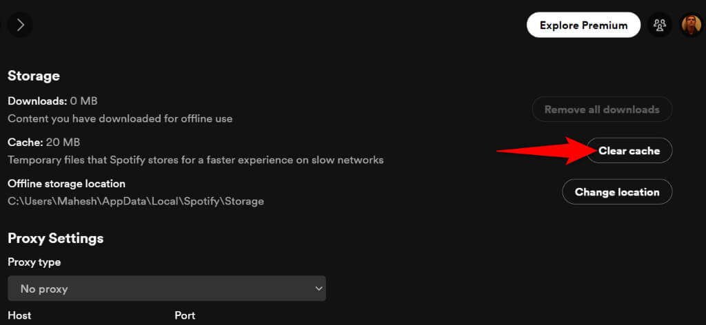 Clear Spotify’s App Cache image 2