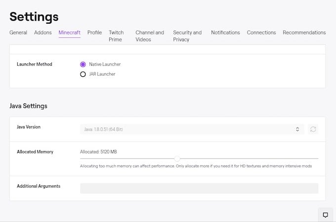 Method Three: Allocate RAM Using The Twitch/Curse Launcher image