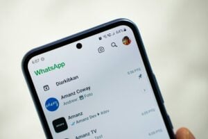 WhatsApp Messenger on an Android smartphone