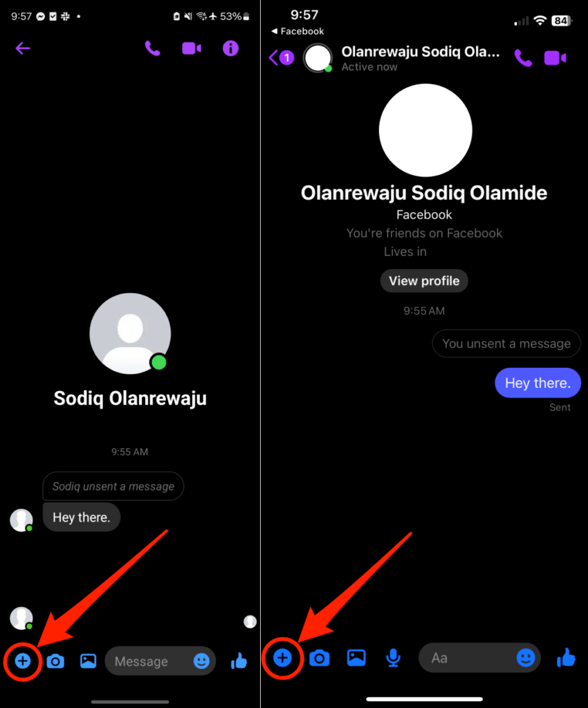 Steps to share location sharing on Facebook