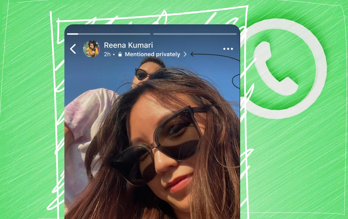whatsapp-status-mention - Online Tech Tips Illustration of the WhatsApp Status "Private Mention" feature